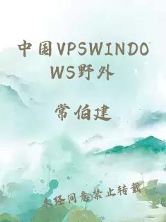 中国VPSWINDOWS野外